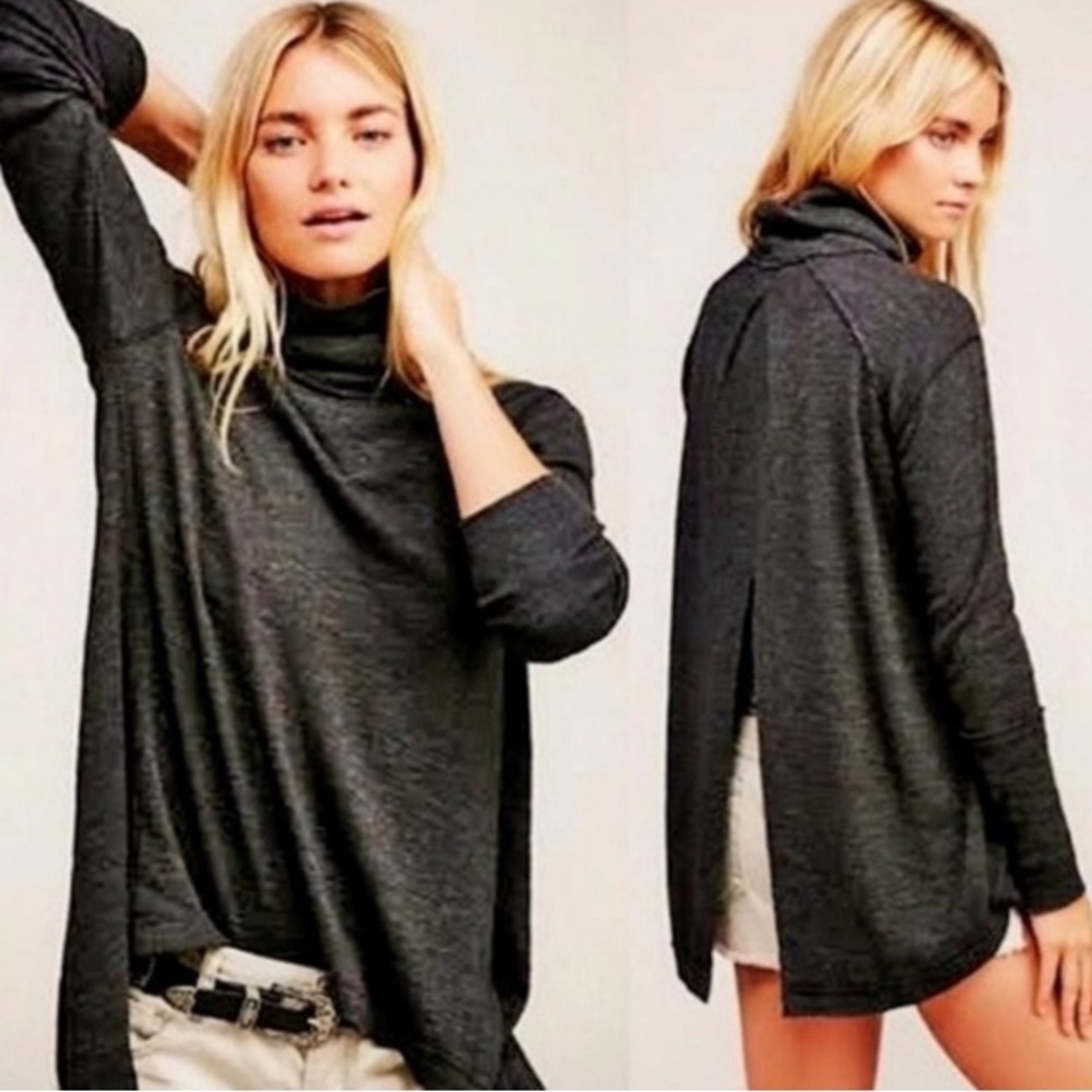 Free People open back cotton blend lightweight sweater top - Picture 13 of 13